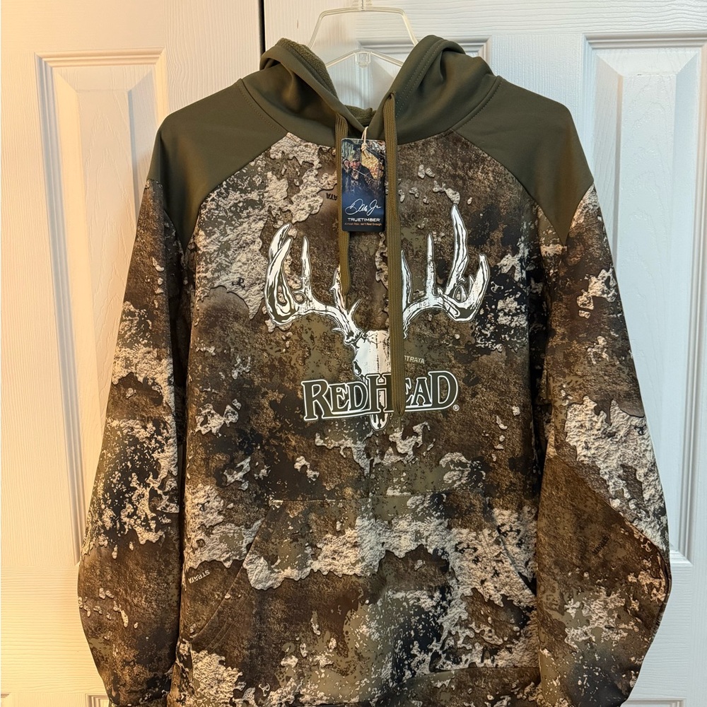RedHead Camouflage Hoodie with Antler Design